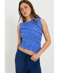 Free People - Sands Smocked Top - Lyst