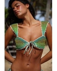CAPITTANA - Lucy Crochet Bikini Top - Lyst