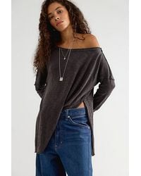 Free People - We The Free Nyla Off-The-Shoulder Long Sleeve Tee - Lyst