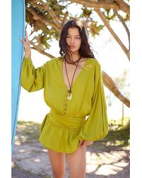 free-est - Carson Drop-Waist Romper By - Lyst