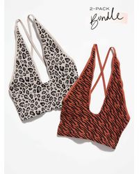 Free People What's The Scoop Bralette 2-pack Bundle - Multicolour