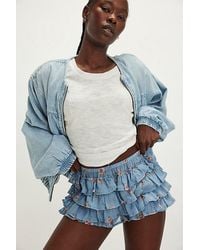 Free People - Ruffle Up Bloomer Shorts - Lyst