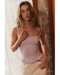 Intimately By Free People - So Soft Frill Square Neck Tank Top By - Lyst