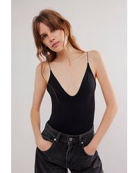 Intimately By Free People - Clean Lines Plunge Bodysuit - Lyst
