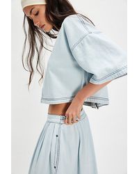 Free People - Westley Denim Skirt Set - Lyst