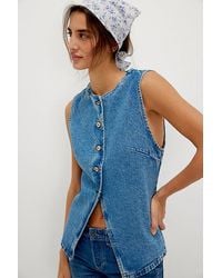 Free People - Aimee Vest Jacket - Lyst