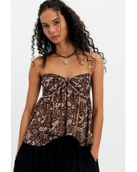 Free People - Malia Babydoll Tank Top - Lyst