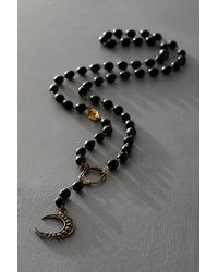 Alkemie - Crescent Moon Rosary Necklace - Lyst