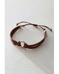 Free People - County Lines Leather Bracelet - Lyst