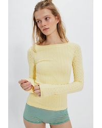 Intimately By Free People - So Soft Seamless Modal Cable Long Sleeve By - Lyst