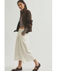 Free People - Telluride Wide-Leg Crop Pull-On Solid Pants - Lyst