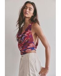 Free People - Laila Cowl-Neck Top - Lyst