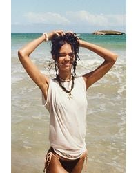 Free People - Nina Tee At Free People In Ivory, Size: Xs - Lyst