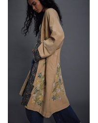 Free People - Henlow Embroidered Duster Jacket - Lyst