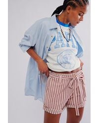 Free People - Fp One Harriet Striped Shorts - Lyst