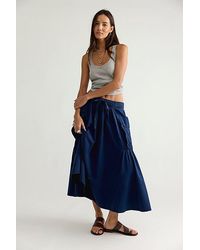 Free People - We The Free Trailblazer Cargo Midi Skirt - Lyst