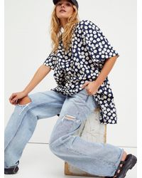 free people luna scarf print tunic top