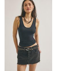 Free People - Lainey Low-Rise Mini Skirt - Lyst