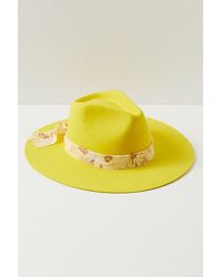 Free People - Sun Drench Felt Hat At In Yellow - Lyst