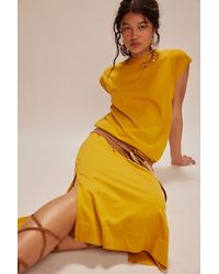 Free People - All Day Long Midi Dress - Lyst