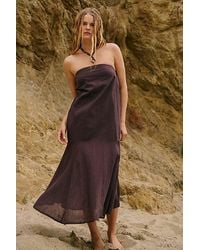 free-est - Sabeen Tube Midi Dress By - Lyst
