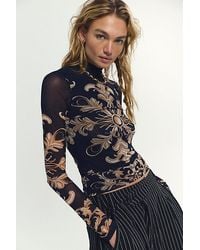 Free People - Jessa Long Sleeve Top - Lyst