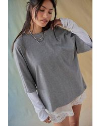 Free People - Perfect Oversized Tee - Lyst