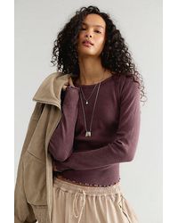 Free People - Easy Does It Long Sleeve Tee - Lyst