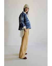 Free People - We The Free Opal Swing Printed Denim Jacket - Lyst