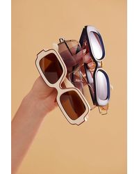 Free People - Shadow Side Square Sunglasses - Lyst