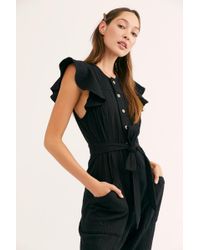 Free People Louis Jumpsuit - Black