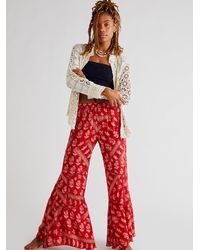 Cotton Grandpa Crochet Flare Pants 