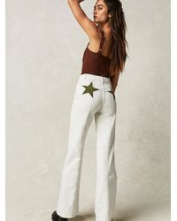 Free People Firecracker Flare Jeans - Natural