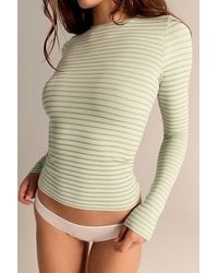 Intimately By Free People - Just Enough Stripe Crew Neck Long Sleeve By - Lyst