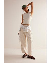Free People - New School Relaxed Jeans At Free People In Pep Rally, Size: Small - Lyst
