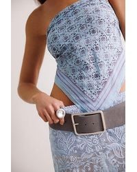 Free People - Suede Hex Hip Belt - Lyst
