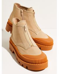 Leather Swept Away Ankle Boot 