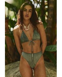 Mare Perpetua - Button Printed Bikini Bottoms - Lyst