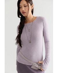 Free People - Tinsley Long Sleeve Top - Lyst