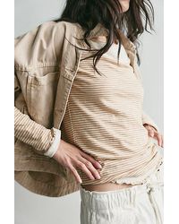 Free People - Two's A Charm Stripe Long Sleeve Top - Lyst