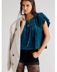 Free People Terese Velvet Top Lyst Free People Terese Velvet Top Lyst