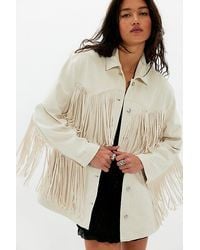 Free People - Fringe Out Vegan Suede Jacket - Lyst