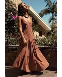 free-est - Vivi Cotton Midi Dress By - Lyst