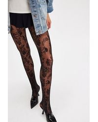Free People - Prairie Lace Tights - Lyst