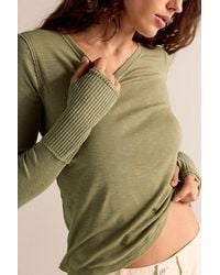 Free People - Tinsley Long Sleeve Top - Lyst