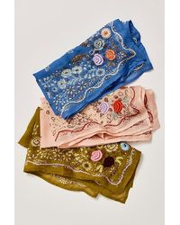Chan Luu - Embroidered Floral Bandana - Lyst