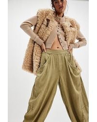 Free People - High Road Solid Pull-on Barrel Trousers - Lyst