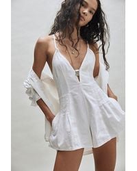 Free People - We The Free Nostalgia Ultra Shortalls - Lyst