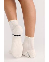 DOUBLESOUL - Ruffle Quarter Socks - Lyst