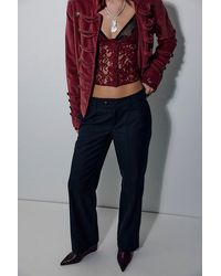Free People - Set On You Slim Solid Trousers - Lyst